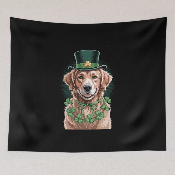 Item preview, Golden Retriever Dog St Patrick's Saint Patrick's day  designed and sold by FaithAbbott.
