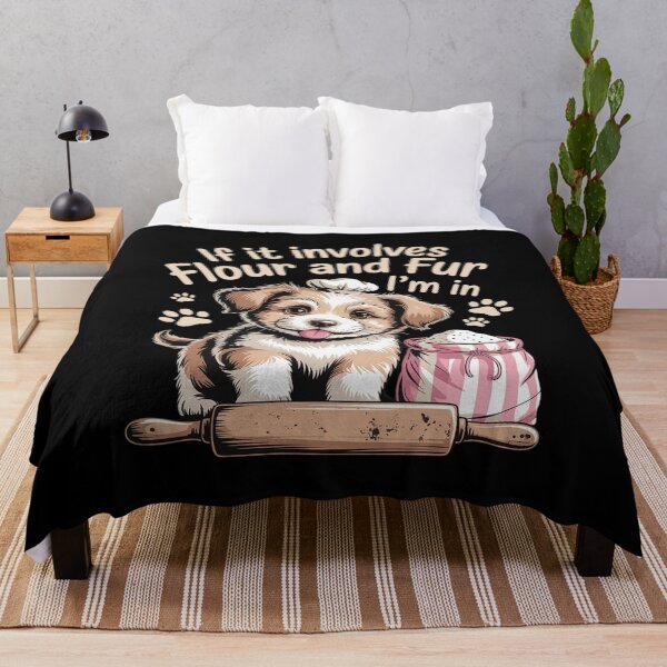 Item preview, Flour and Fur Quote for Baking and Dog Enthusiasts designed and sold by ProudForFunny.