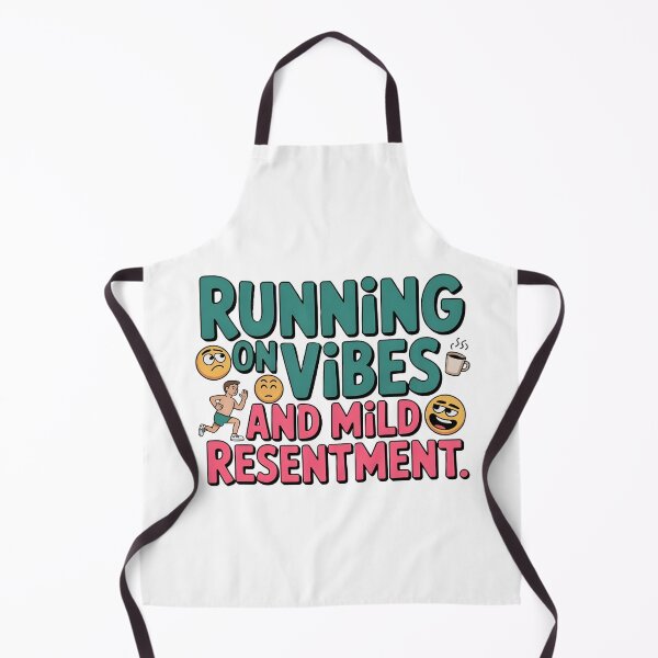 Item preview, Funny Saying Quotes Running on Vibes and Mild Resentment designed and sold by Emotionville.