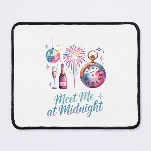Item preview, Meet me at midnight New Year New Years Eve, New Year Champagne New Years designed and sold by FaithAbbott.