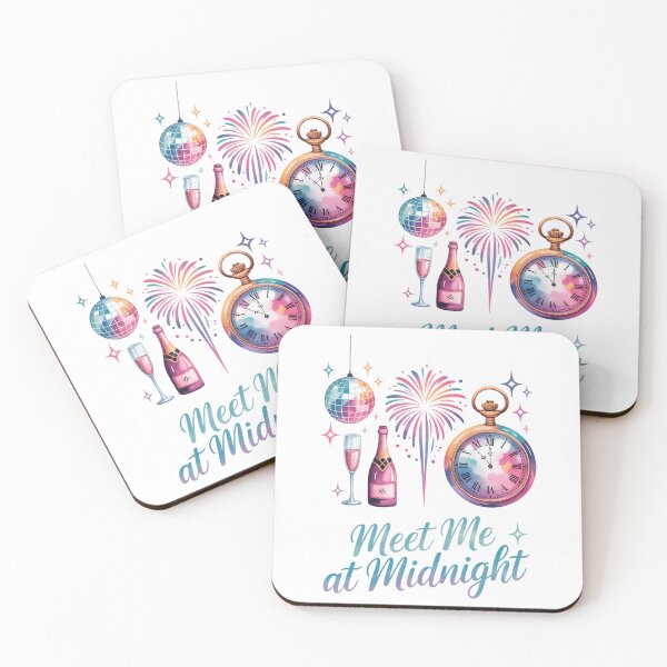 Item preview, Meet me at midnight New Year New Years Eve, New Year Champagne New Years designed and sold by FaithAbbott.