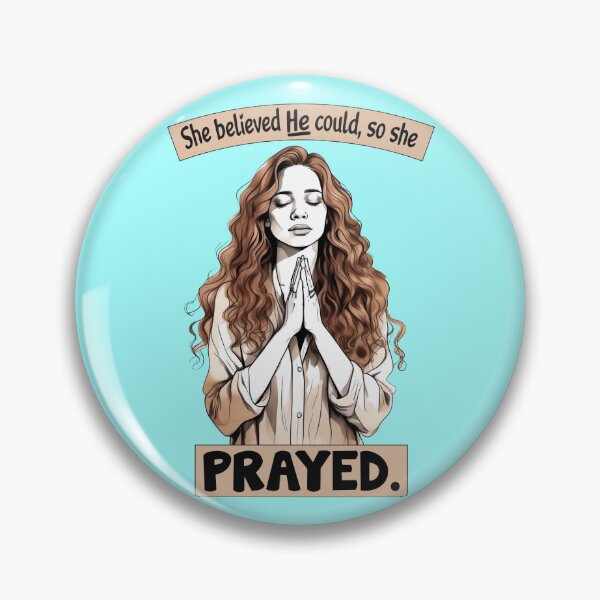 Item preview, She Believed He Could, So She Prayed designed and sold by Lion and Lamb Design.