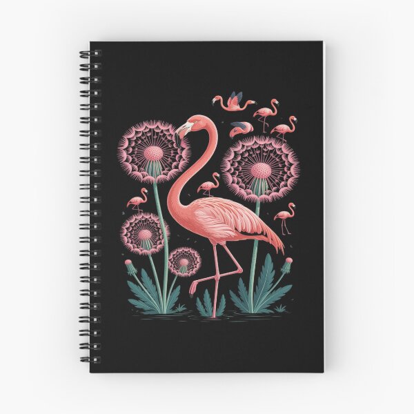 Item preview, Flower Dandelion Exotic Animal Tropical Bird Pink Flamingo designed and sold by ProudForFunny.