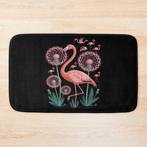 Item preview, Flower Dandelion Exotic Animal Tropical Bird Pink Flamingo designed and sold by ProudForFunny.