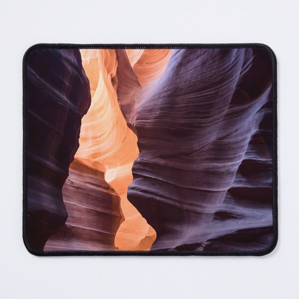 Item preview, Abstract Slot Canyon Wall Art – Flowing Sandstone Light, Minimalist Nature Landscape Print designed and sold by AbstractAuraArt.