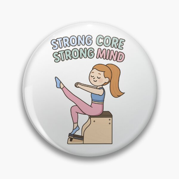 Item preview, Strong Core Strong Mind – Cute Pilates Chair Workout Design designed and sold by PTMinimalShop.