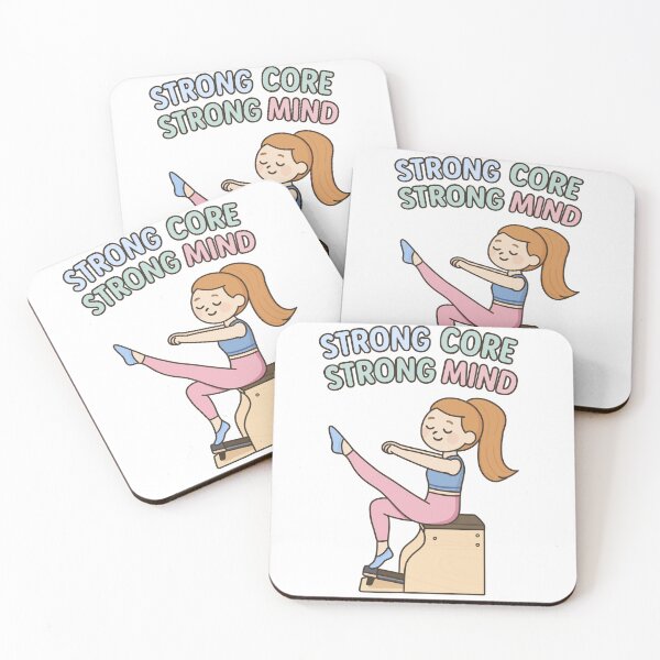 Item preview, Strong Core Strong Mind – Cute Pilates Chair Workout Design designed and sold by PTMinimalShop.