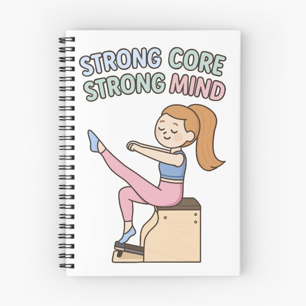 Item preview, Strong Core Strong Mind – Cute Pilates Chair Workout Design designed and sold by PTMinimalShop.