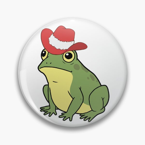 Item preview, Cute Frog Wearing Santa Hat Illustration designed and sold by tarzbol.