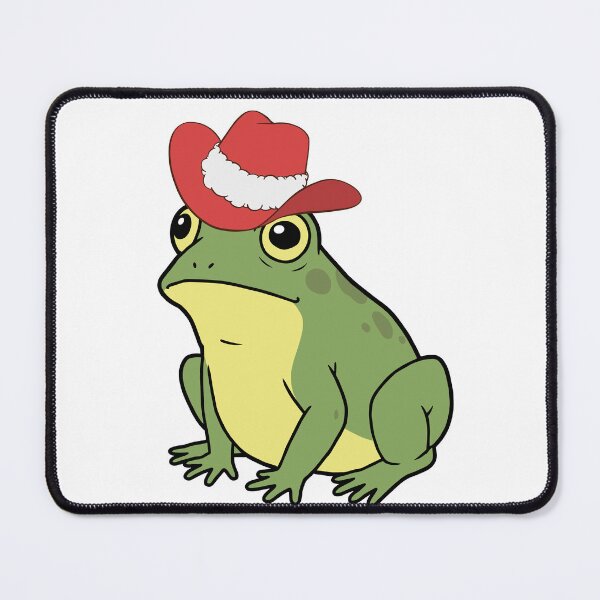 Item preview, Cute Frog Wearing Santa Hat Illustration designed and sold by tarzbol.