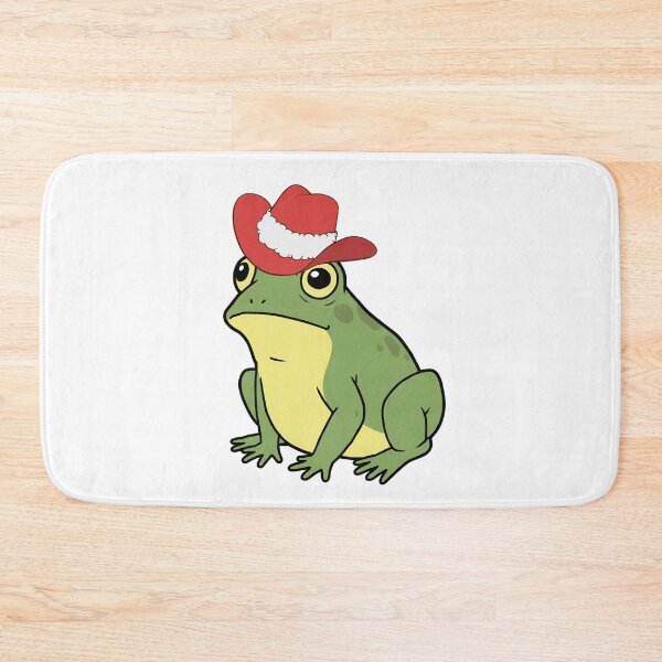 Item preview, Cute Frog Wearing Santa Hat Illustration designed and sold by tarzbol.