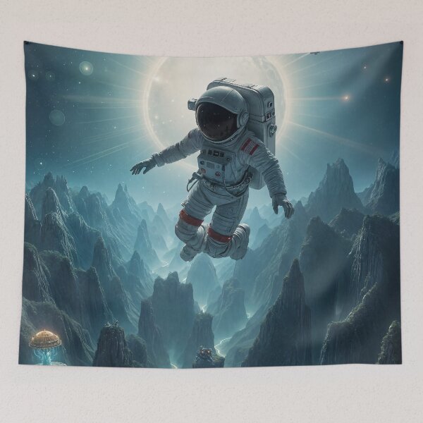 Item preview, Lost in Space jumping over the world designed and sold by ShaDeS-AI-Art.
