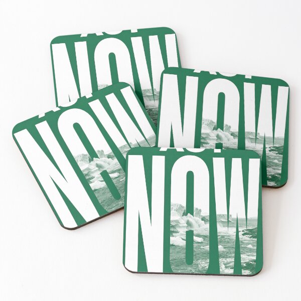 Item preview, Act Now – Abolish Ice | Climate Change Poster, Melting Glaciers Wall Art, Environmental Activism Print designed and sold by AbstractAuraArt.