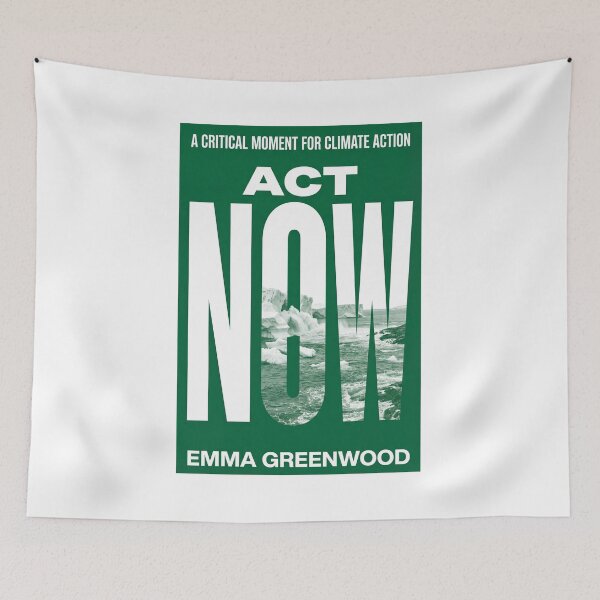 Item preview, Act Now – Abolish Ice | Climate Change Poster, Melting Glaciers Wall Art, Environmental Activism Print designed and sold by AbstractAuraArt.
