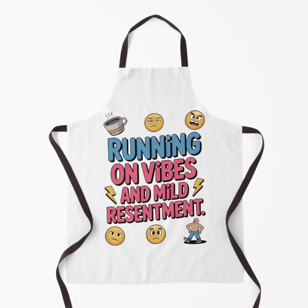 Item preview, Funny Saying Quotes Running on Vibes and Mild Resentment designed and sold by Emotionville.