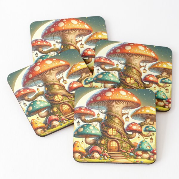 Item preview, Mushroom Town Magic designed and sold by Undersea Ai Art.