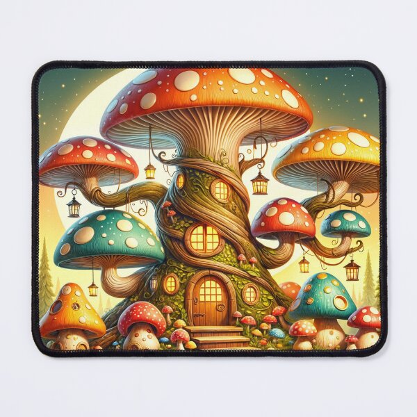 Item preview, Mushroom Town Magic designed and sold by Undersea Ai Art.