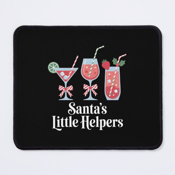 Item preview, Santa Little's Helpers Cocktails Drinking Christmas designed and sold by FaithAbbott.