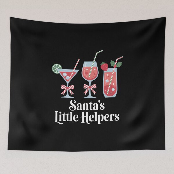 Item preview, Santa Little's Helpers Cocktails Drinking Christmas designed and sold by FaithAbbott.