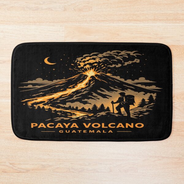 Item preview, Pacaya Volcano Guatemala Line Art | Lava Hiking Adventure designed and sold by Globalcitytees.