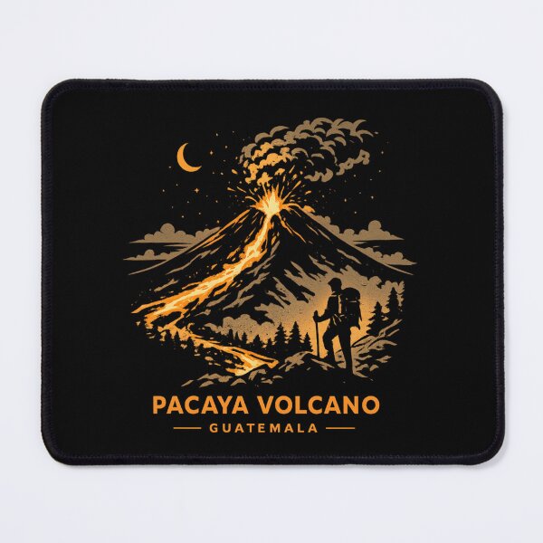 Item preview, Pacaya Volcano Guatemala Line Art | Lava Hiking Adventure designed and sold by Globalcitytees.