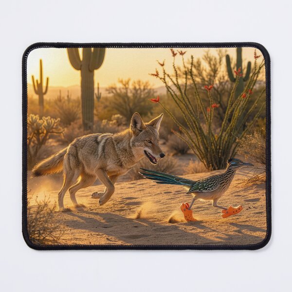 Item preview, Coyote Chases a Roadrunner designed and sold by Tridentulus.