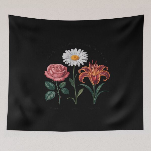 Item preview, Flower of Love Daisy Tiger Lily Feminist Floral Trio designed and sold by ProudForFunny.