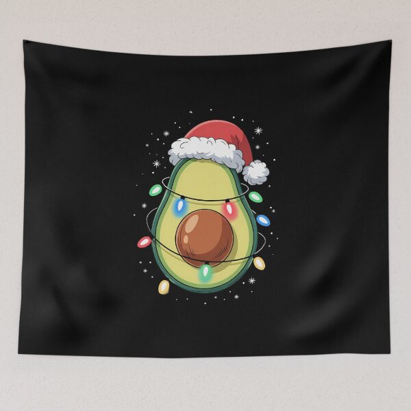 Item preview, Santa Hat Avocado Merry Christmas Vegan Pajama designed and sold by FaithAbbott.