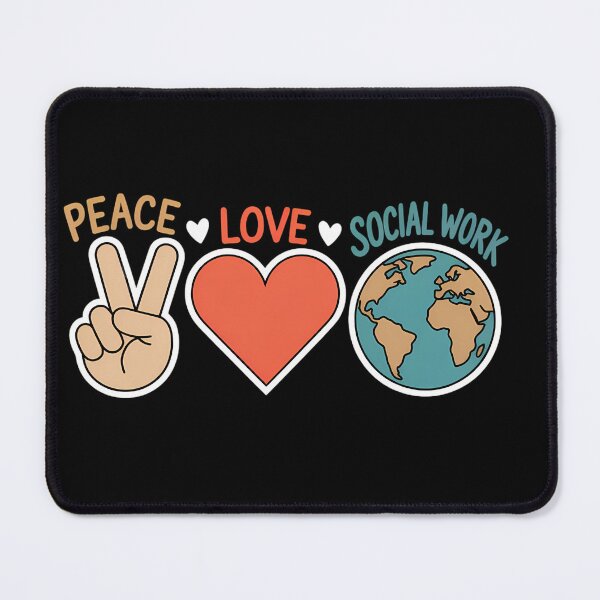 Item preview, Peace Love Social Work Social Worker designed and sold by consfafaperi.