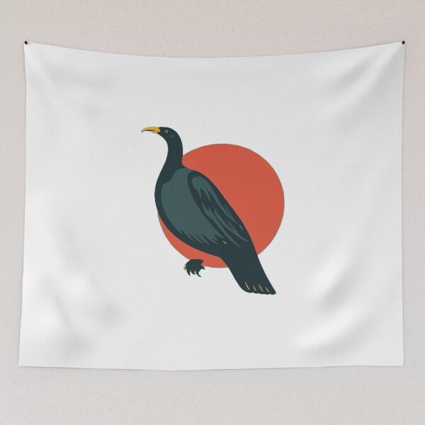 Item preview, Minimalist Bird Illustration with Sunset Circle designed and sold by Mido-artister.