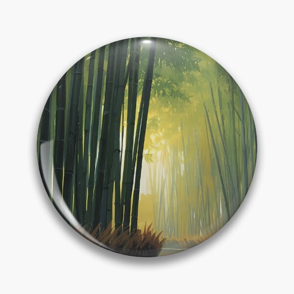 Item preview, Kyoto Bamboo Path Serene Forest Sunrise Art designed and sold by RkskArt.