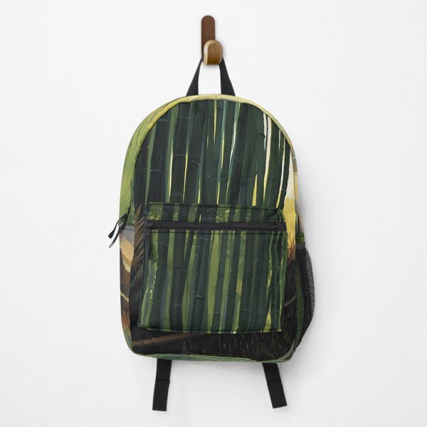 Item preview, Kyoto Bamboo Path Serene Forest Sunrise Art designed and sold by RkskArt.
