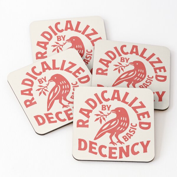 Item preview, Radicalized by Basic Decency T-Shirt – Vintage Activist Graphic Statement Tee designed and sold by maitivi.