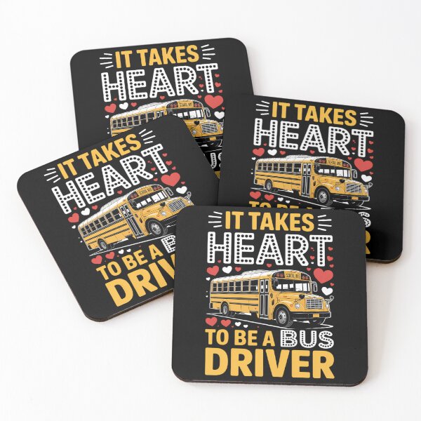 Item preview, It Takes Heart To Be A Bus DriverBus Driver Valentine designed and sold by FaithAbbott.