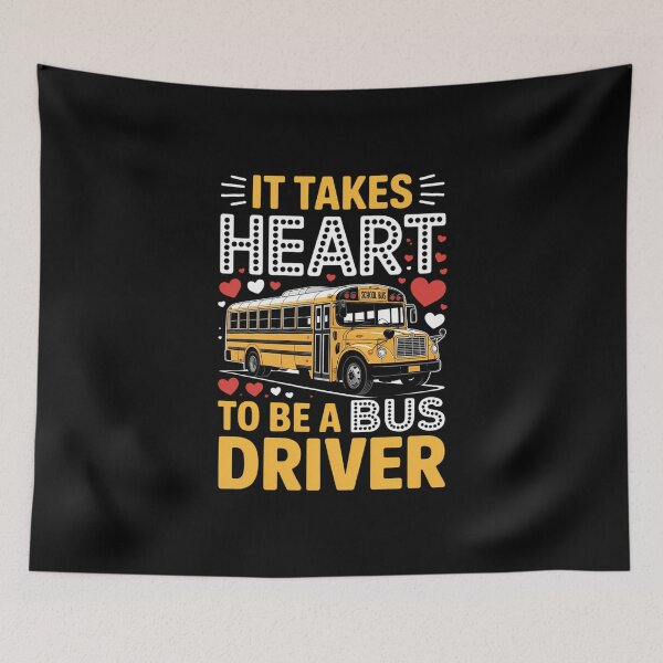 Item preview, It Takes Heart To Be A Bus DriverBus Driver Valentine designed and sold by FaithAbbott.