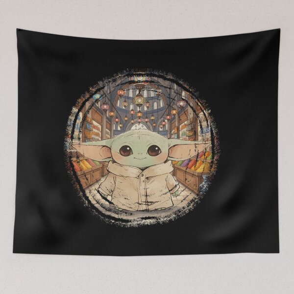 Item preview, BABY YODA IN GRAND BAZAAR ISTANBUL designed and sold by LIS AND MELIVERSO.