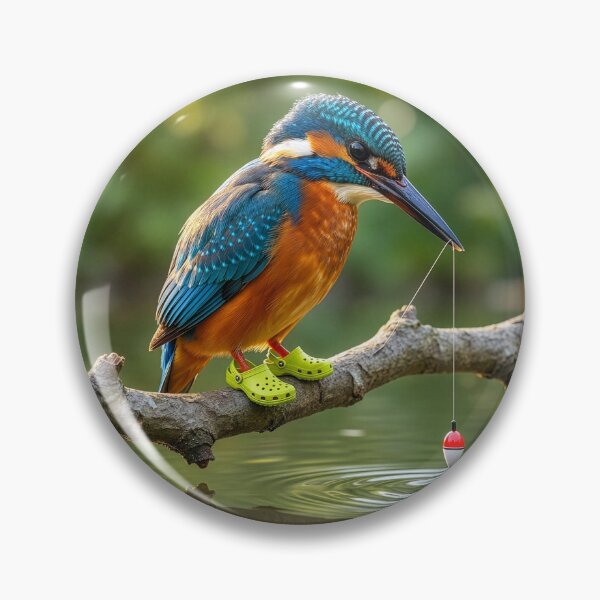 Item preview, Kingfisher Fishing in Crocs designed and sold by Tridentulus.