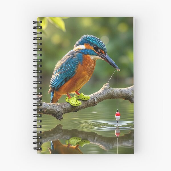 Item preview, Kingfisher Fishing in Crocs designed and sold by Tridentulus.