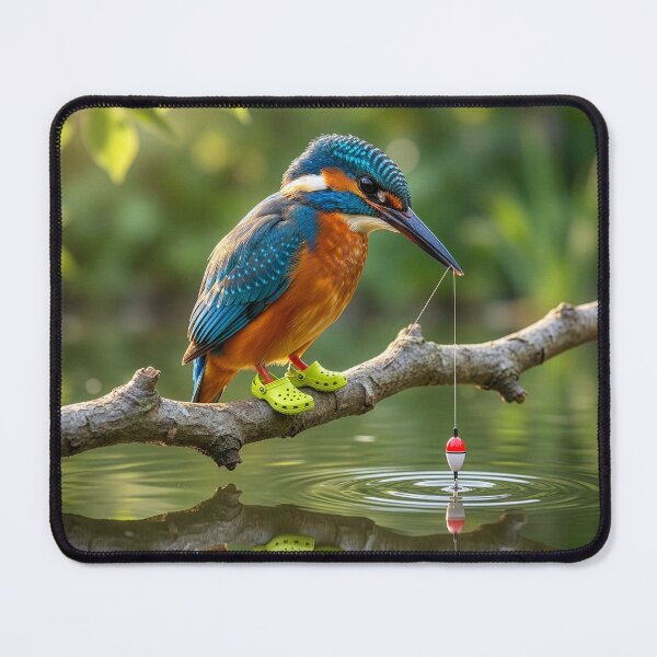 Item preview, Kingfisher Fishing in Crocs designed and sold by Tridentulus.