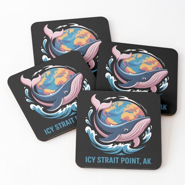 Item preview, Icy Strait Point, AK Colorful Abstract Indigo Whale designed and sold by FaithAbbott.