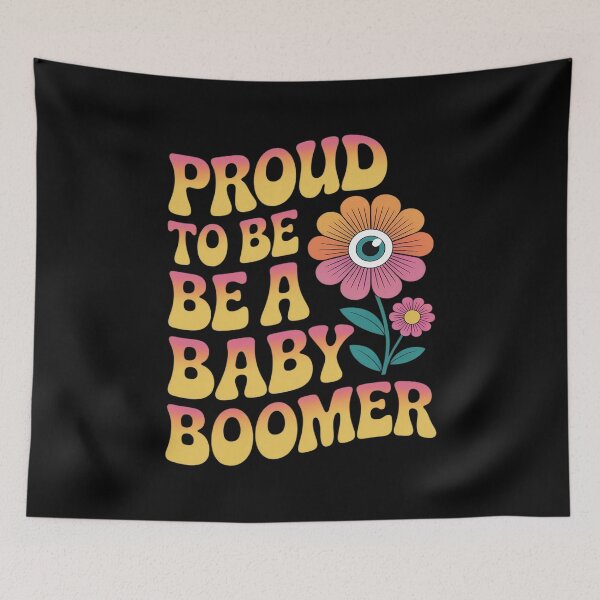 Item preview, Flower Proud to be a Baby Boomer designed and sold by ProudForFunny.