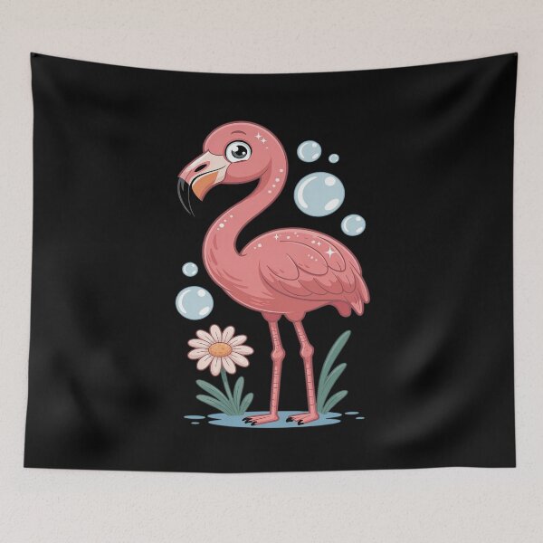 Item preview, Flower Rose Flamingo designed and sold by ProudForFunny.