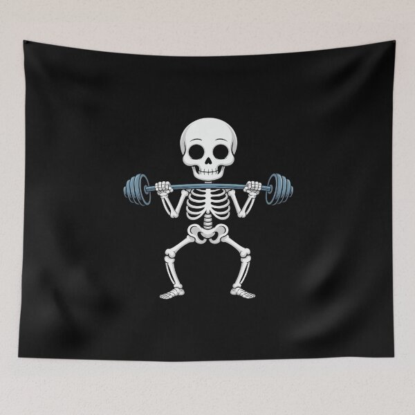 Item preview, skeleton weight lifting designed and sold by FaithAbbott.