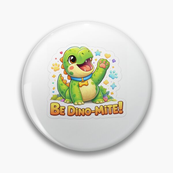 Item preview, Be Dino-Mite! Cute Dinosaur Kids Sticker designed and sold by TMD167207.