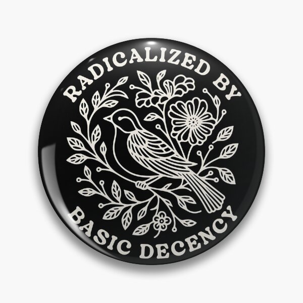 Item preview, Radicalized by Basic Decency – Botanical Activist Graphic Statement T-Shirt designed and sold by maitivi.