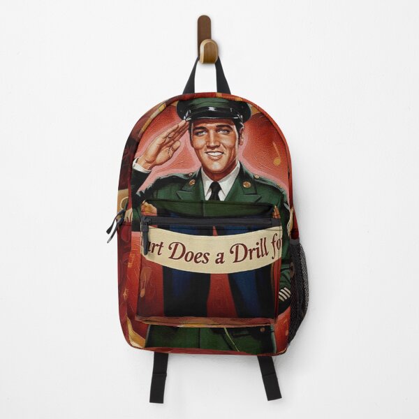 Item preview, Elvis Presley Valentine Art – "Heart Does A Drill" Army Uniform Tribute designed and sold by Art's Diner.