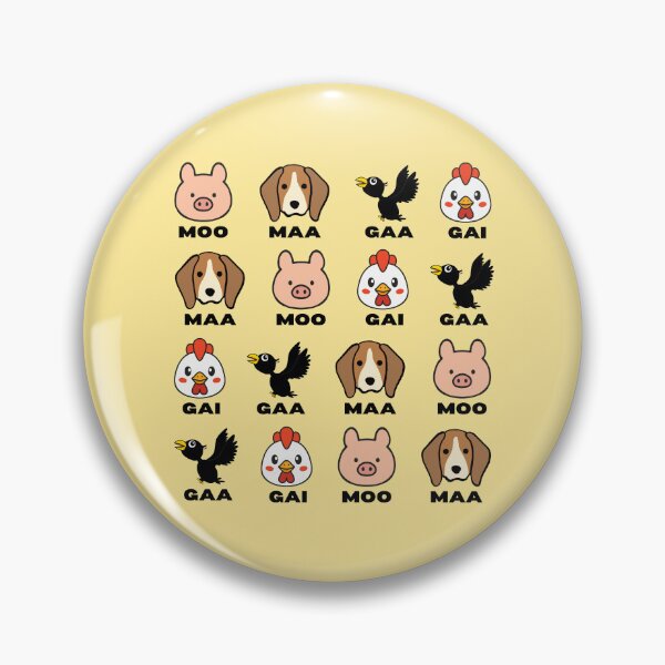 Item preview, MOO MAA GAA GAI – Fun Animal Pronunciation Game designed and sold by CHANCHANAI.