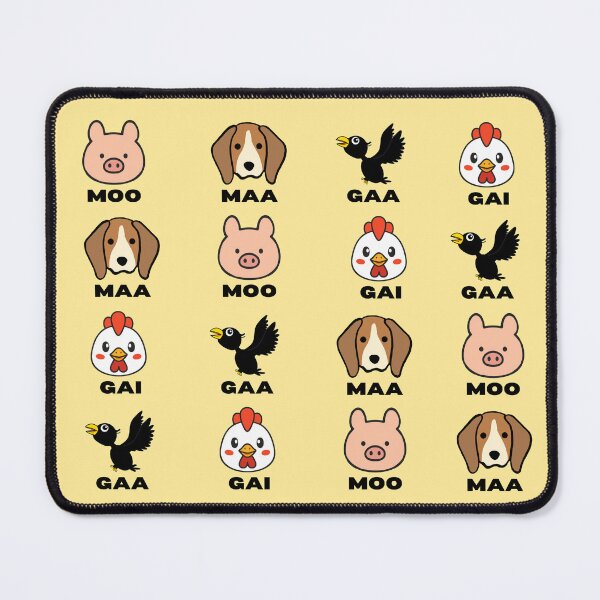 Item preview, MOO MAA GAA GAI – Fun Animal Pronunciation Game designed and sold by CHANCHANAI.