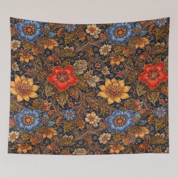Item preview, Indonesian Batik Floral Pattern designed and sold by Myra365Art.