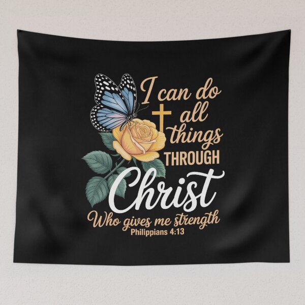 Item preview, Christian Bible Verse Butterflies  Flower designed and sold by lilensgavadur.